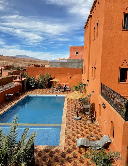 Hotel avec piscine à ait benhaddou Ouarzazate